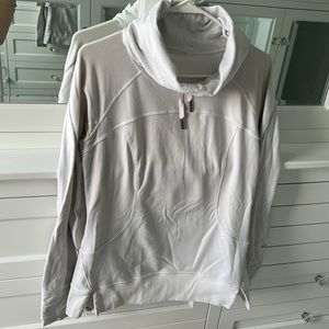 Lululemon white  cowl neck pullover